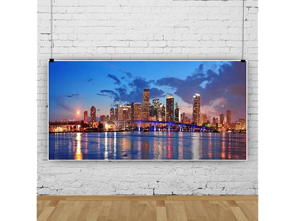 DORCEV 20x10ft Miami Florida City Night