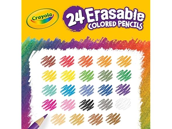 Crayola Erasable Colored Pencils (24ct),