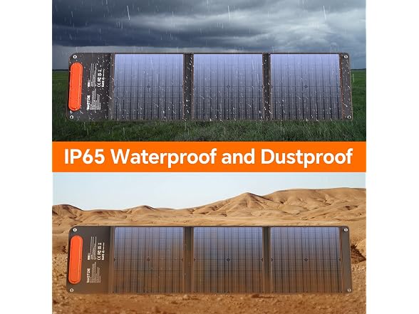 60W Foldable Solar Panel Charger w/ USB