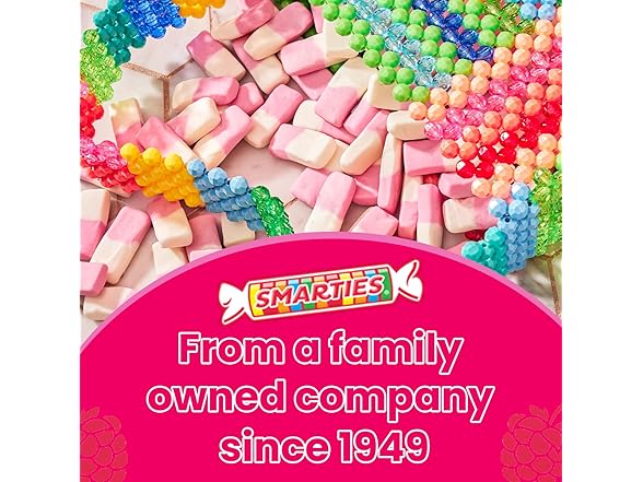 Smarties Squashies Foam Gummy Candies - Raspberry