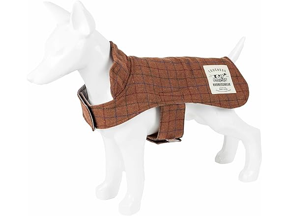 Pet Life ® Window Plaid Dog Coat and Mat