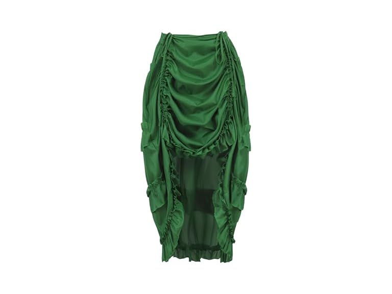 Zhitunemi Women's (M-L) Pirate Skirt Green