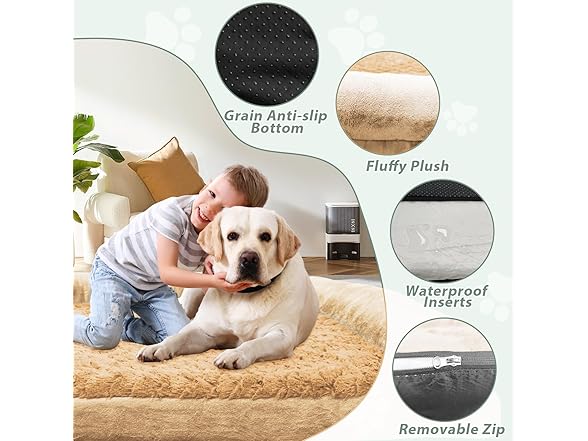 Orthopedic Dog Bed, Extra Large with Memory Foam