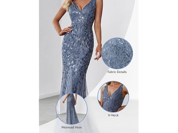 Ever-Pretty Women (8) Sequin Mermaid Double Dress