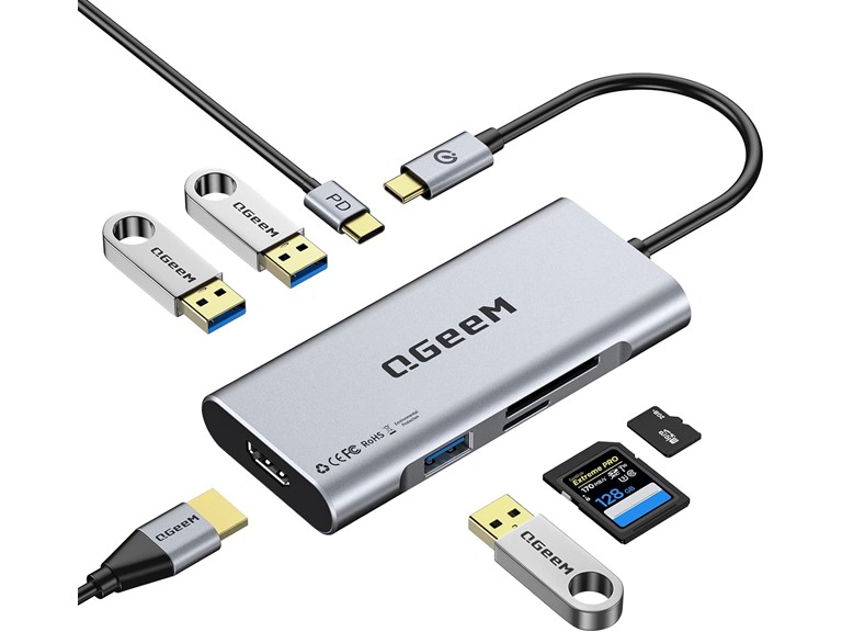 QGeeM 7-in-1 USB-C HUB