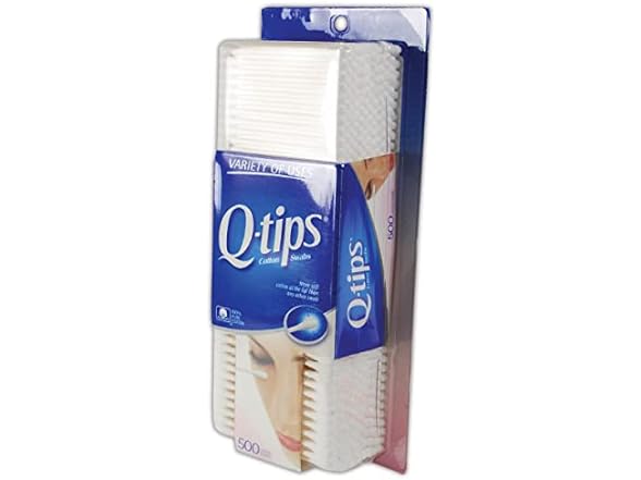 Q-Tips Cotton Swab, Standard, White, 500ct