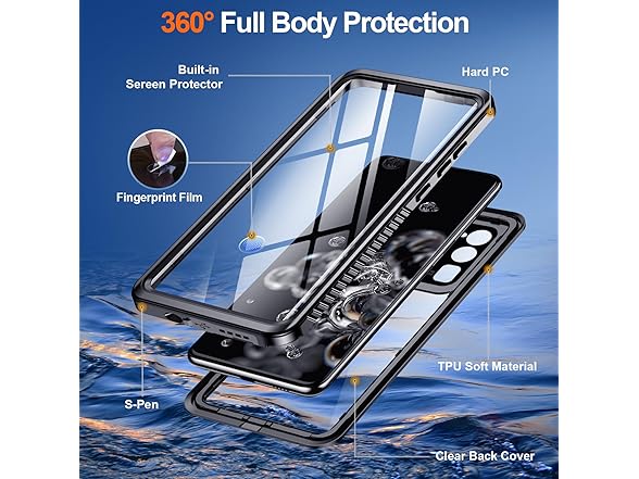 Hualele Waterproof Galaxy S20 Ultra Case