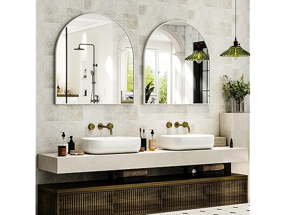 Easly Arched Bathroom Mirrors