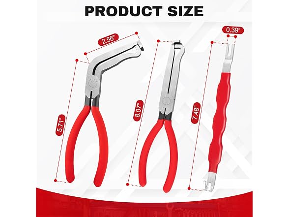 Beaiguna AAP-Auto-133 3PCS Disconnect Pliers