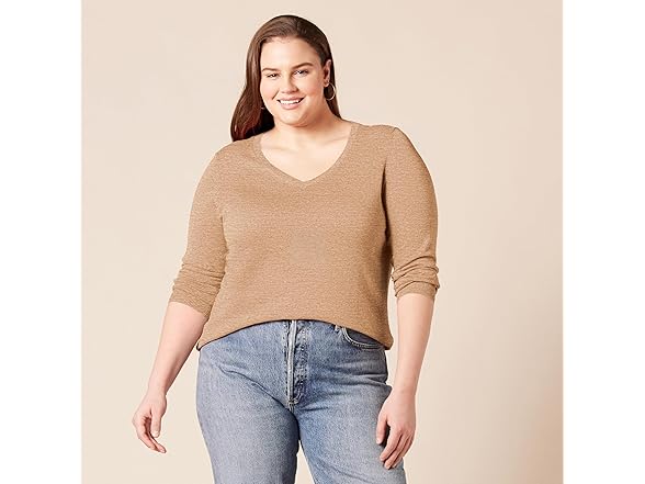 AE Womens Regular-Fit V-Neck Sweater