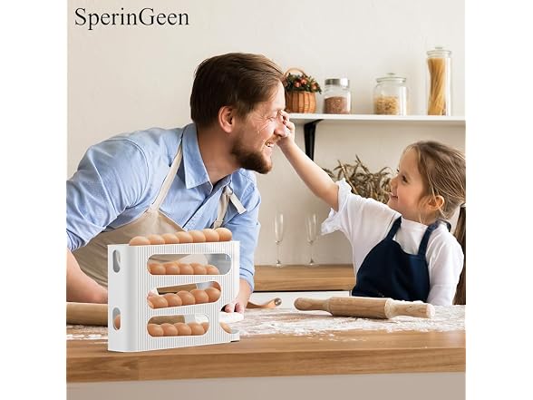 Automatic Rolling Down Egg Holder