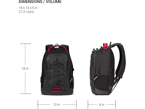 SwissGear Cecil 5505 Laptop Backpack, 18-Inch