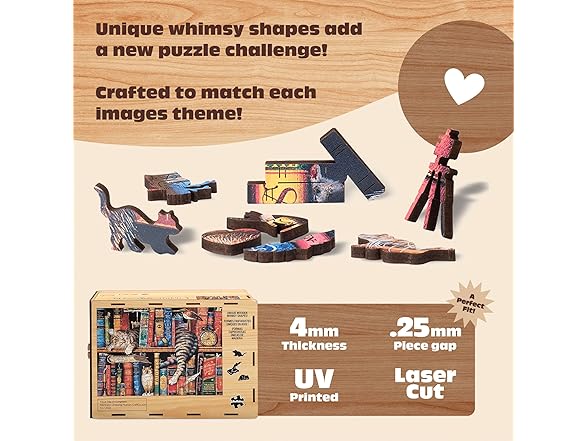 Buffalo Games - 250 Piece Wooden Jigsaw Puzzle Simple Succulents