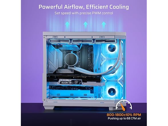 LTC CF-121D 120mm PC Case Fan, ARGB