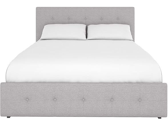 DHP Rose Upholstered Platform Bed with U