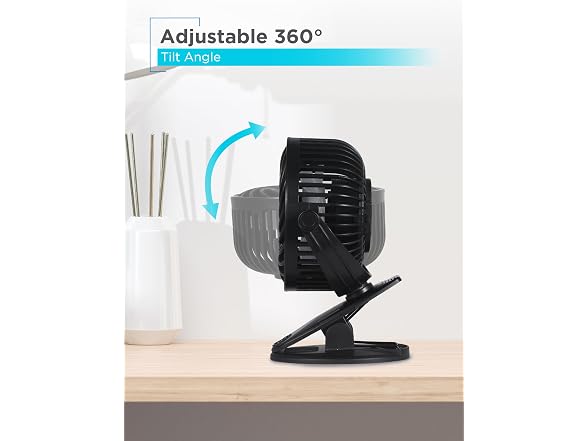 BLACK+DECKER BFDC42PK 4in Convertible Clip Fan 2pk