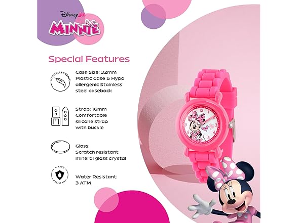 DISNEY Minnie Mouse Watch Kids 3-5