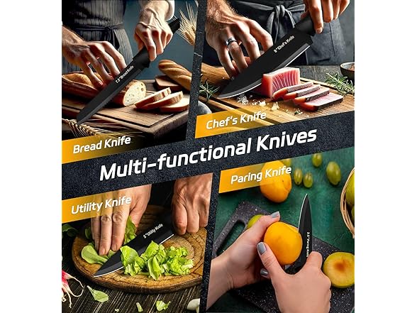 XANAPON 14 Pieces Kitchen Knife Set