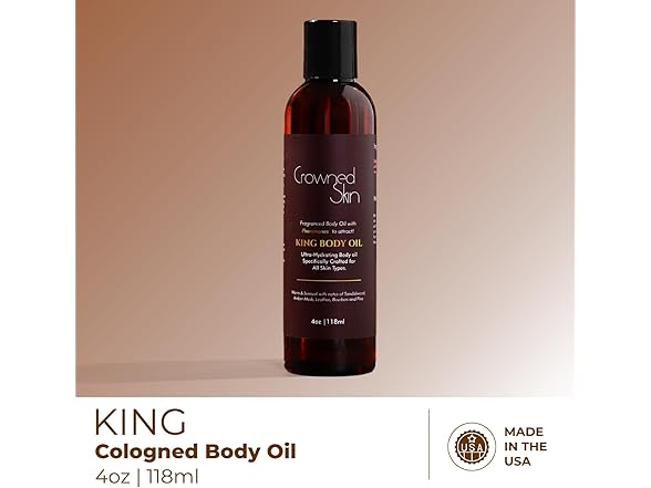 Crowned Skin King Cologned Body Oil