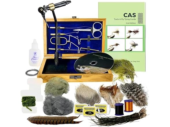 Creative Angler Fly Tying Tool Kit with Box