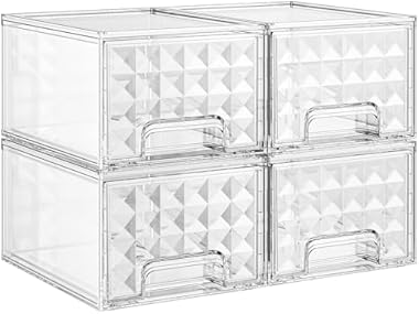 $12.99, Was $36.99, 64% Off! Stackable Storage Drawers, Makeup, Baby dealfomo