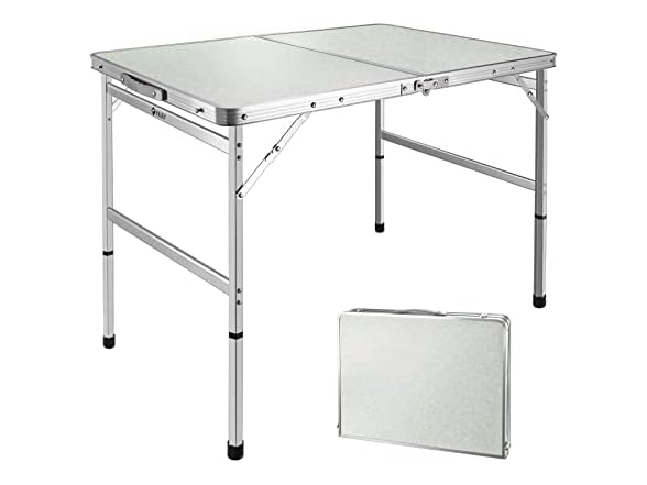 VILLEY Folding Camping Table 36''L x 23''W