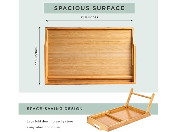 ROSSIE HOME Bamboo Bed Tray