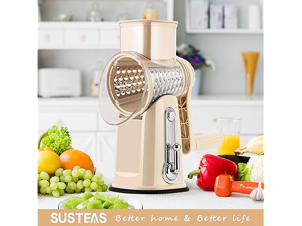 Rotary Cheese & Vegetable Grater Slicer