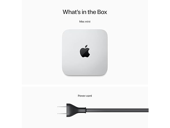 Apple 2023 Mac Mini with Apple M2 Chip with 8-core CPU (8GB RAM, 256GB SSD Storage) Silver (Renewed) (Open Box)