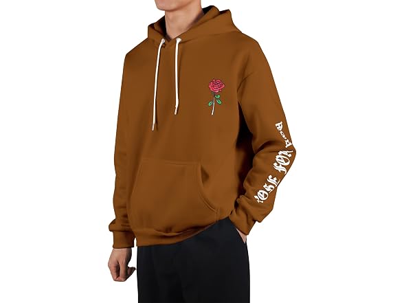 Zaful Men (S) Fleece Hoodie Letter Sweatshirt