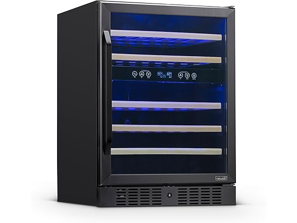 Newair Built-in Dual Zone Wine Fridge - 46 Bottles