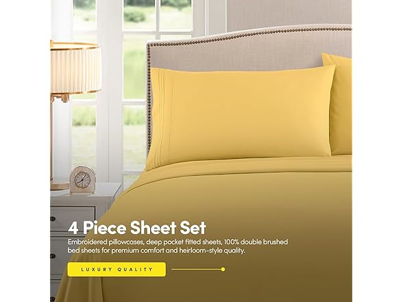 Classic Solid Microfiber Sheet Set