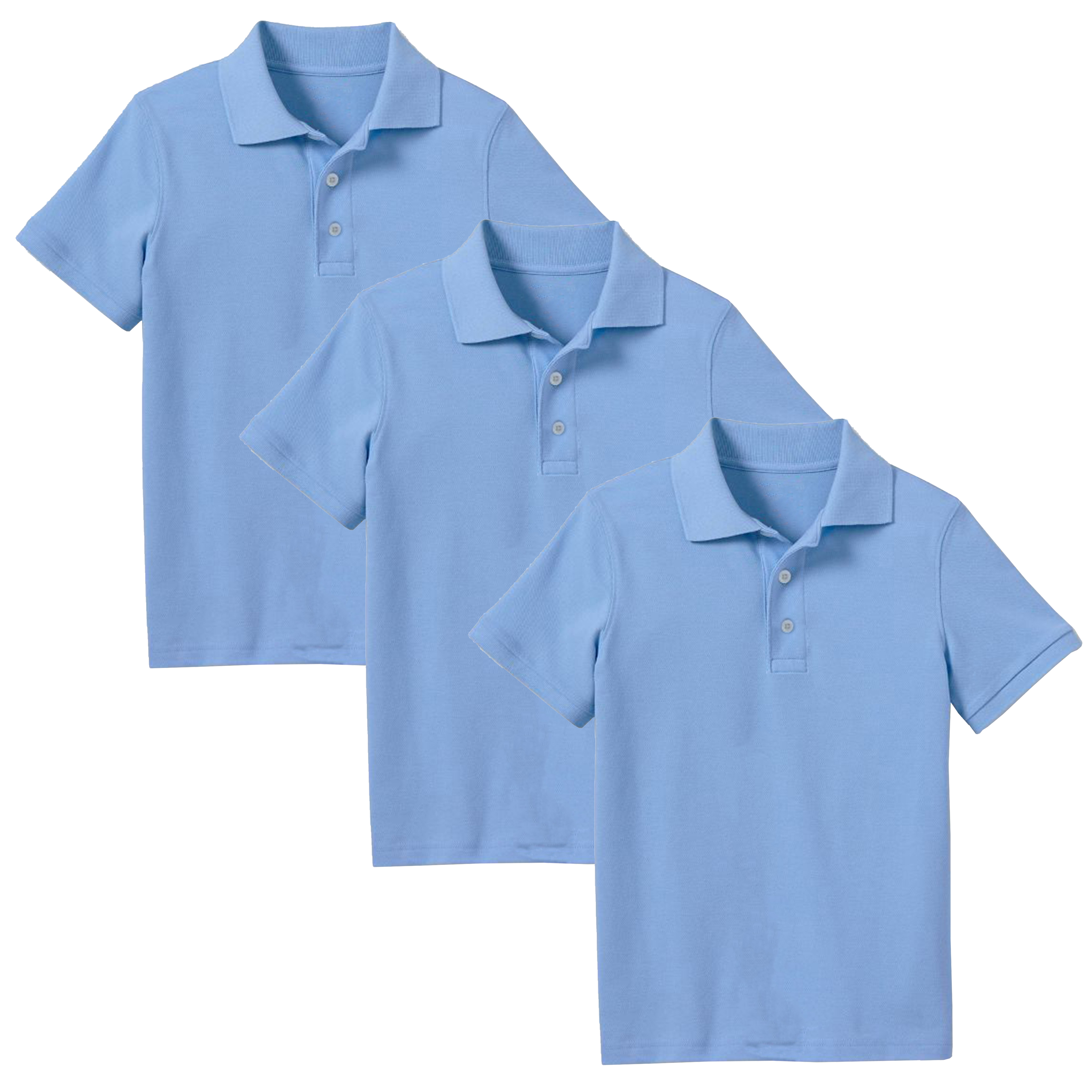 Boys 3PK Short Sleeve Uniform Polo - Gallery 19