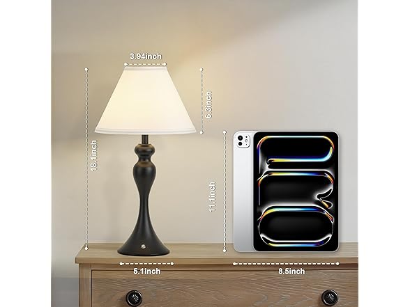KARTOOSH Cordless Table Lamp