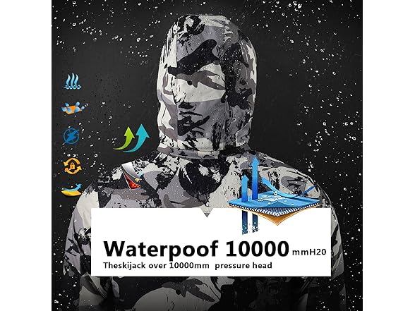 OHSNMAKSL Boy's Waterproof Ski Jacket