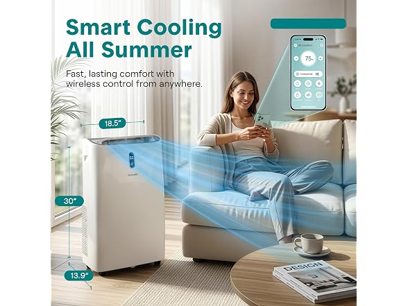 SereneLife SLPAC406W.6 14,000 BTU 550sqft Portable AC