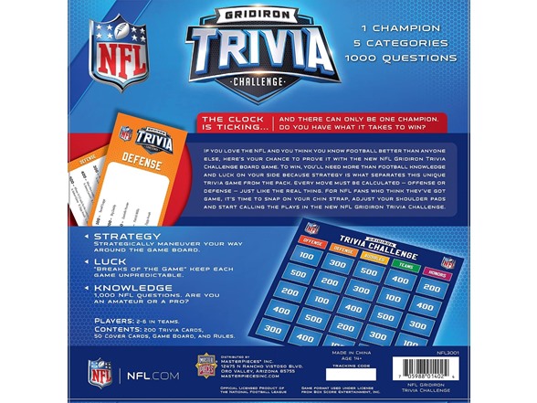 MasterPieces NFL Gridiron Trivia