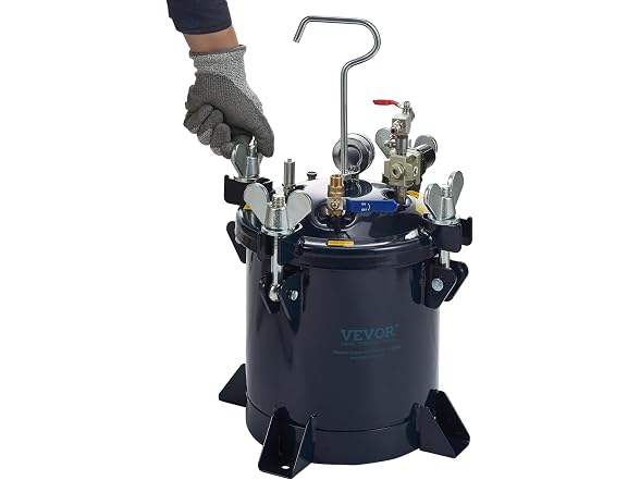 10L/2.5gal Spray Paint Pressure Pot Tank, 70PSI