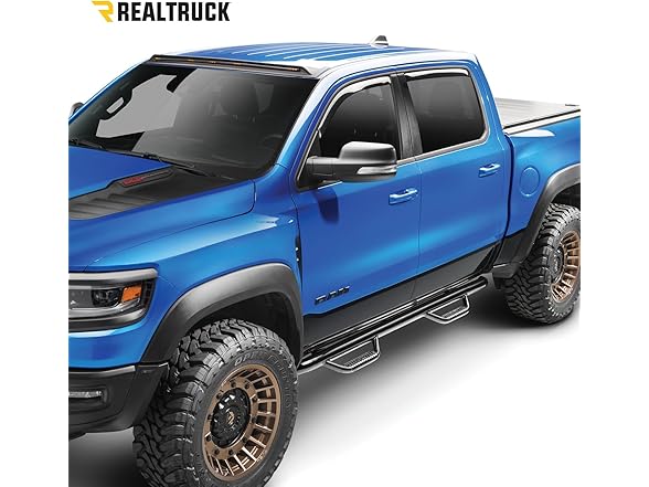 N-Fab Nerf Steps | Gloss Black, Wheel-to-Wheel | T1678QC | Fits 2016-2022 Toyota Tacoma Access Cab 6' Standard Bed, SRW Gas