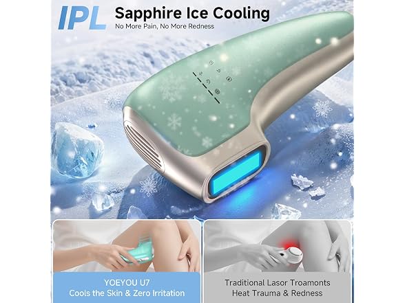 Sapphire Ice Cooling IPL Hair Removal