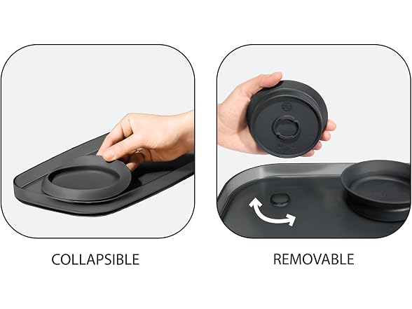 madesmart Dipware Chip and Dip Bowl, Midnight