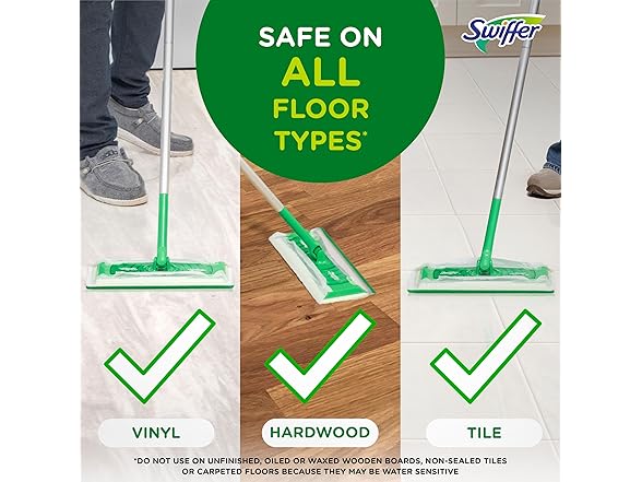 Swiffer Swiffer Sweep + Mop, Wet Pads Refill, Fl