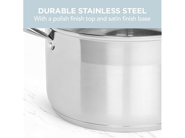 Alpha Living SP-0812G Stainless Steel Pot Set 