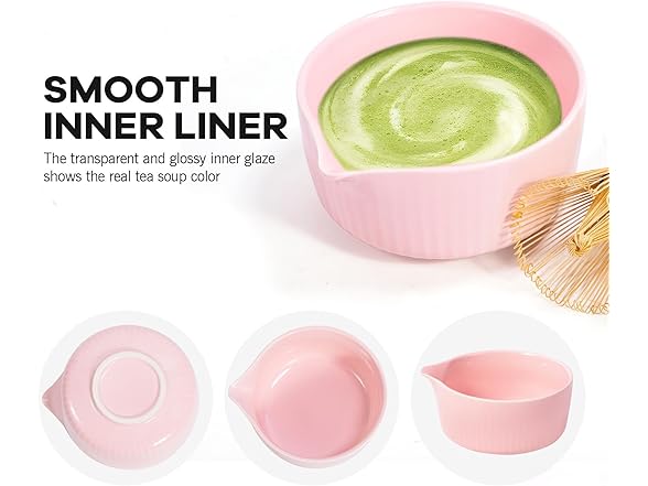 Pink Traditional Matcha Whisk Set