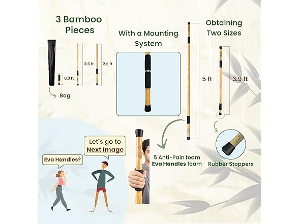 Bamboo Yoga Stick