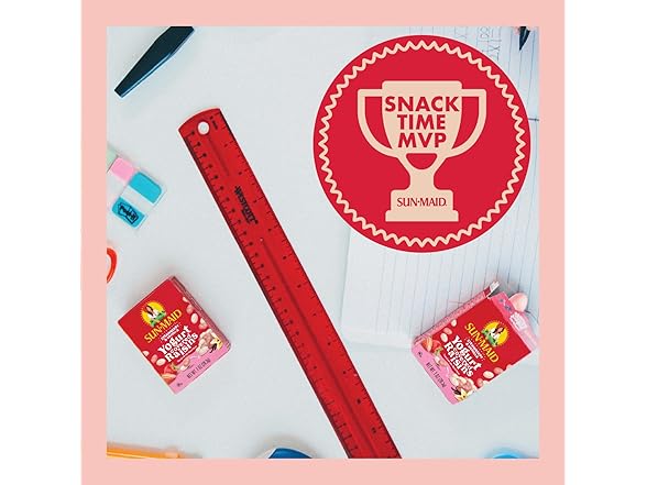 6PK Sun-Maid Strawberry & Vanilla Yogurt Coated Raisins