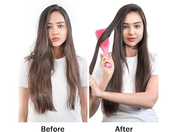 SHINLEA No Tangle Hair Brush for Wet or Dry Pink