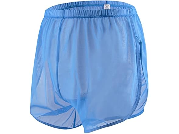 Zonbailon Men (3XL) Sexy Mesh Split Side Shorts