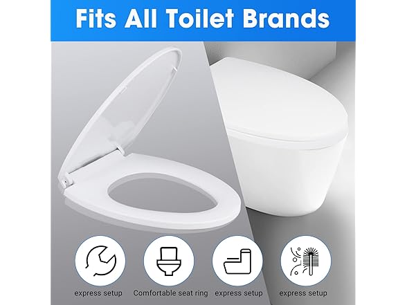 MUU Slow Close Toilet Seat | Elongated