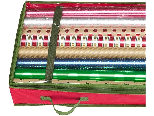 Whitmor Christmas & Holiday Gift Wrap Organizer